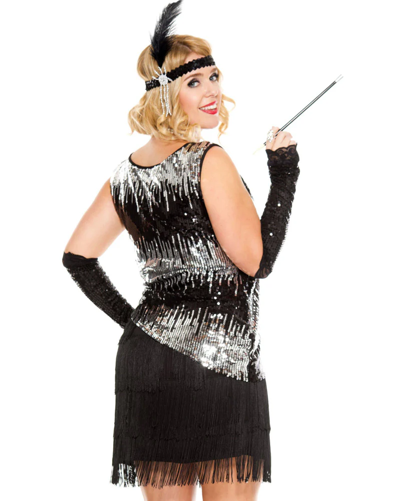 20s Fearless Flapper Womens Plus Size Costume - Image 2