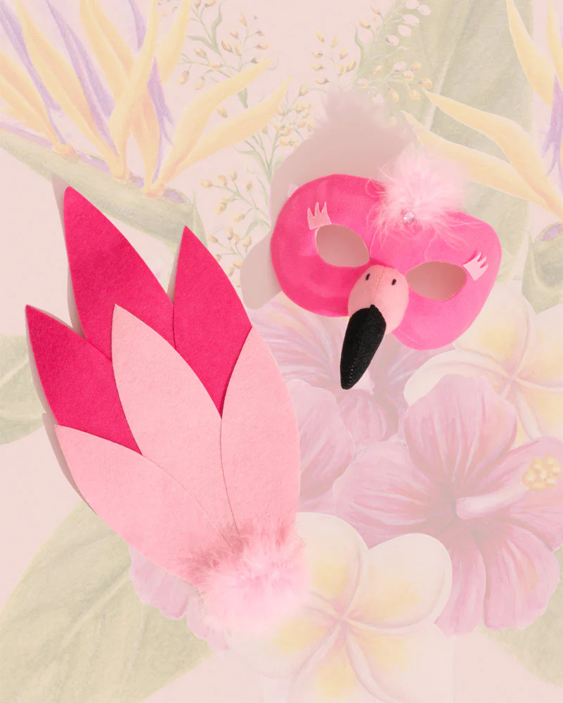 Flamingo Deluxe Eyemask and Tail Set - Image 2