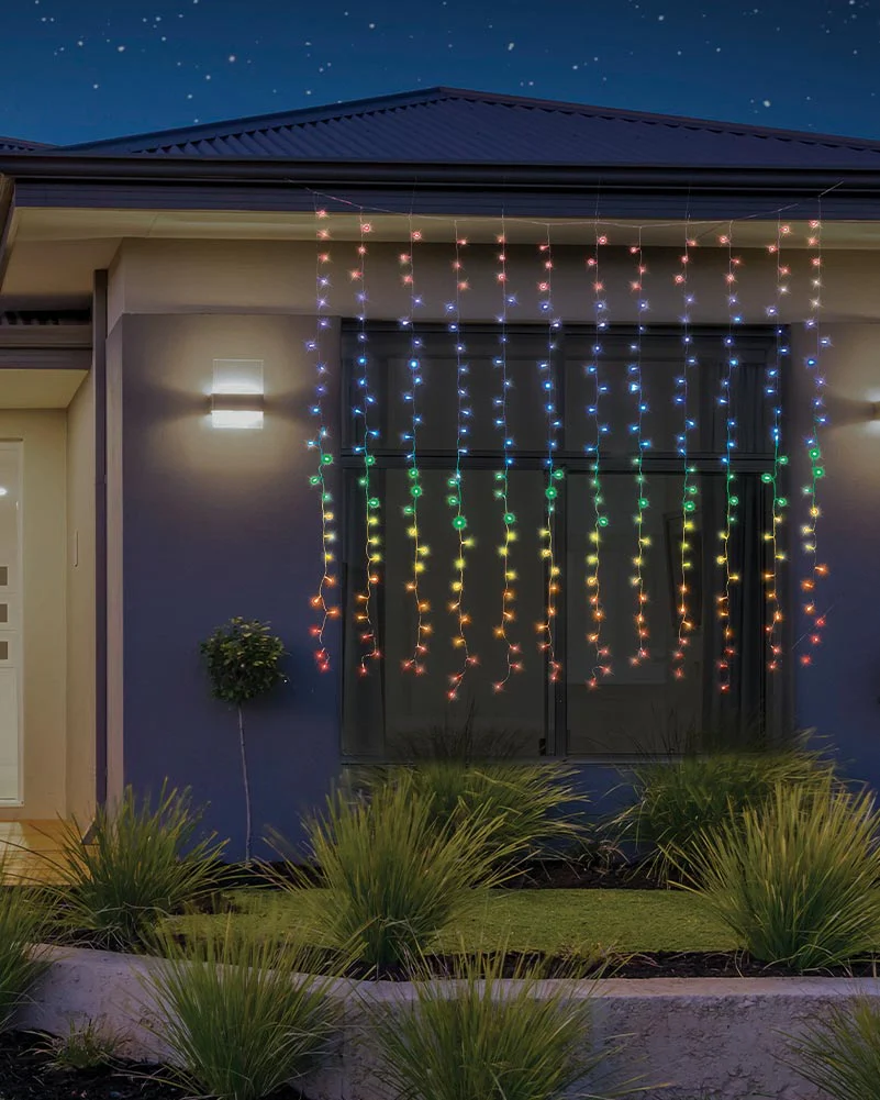 Flash Connectable Rainbow LED Curtain 1.8m - Image 5