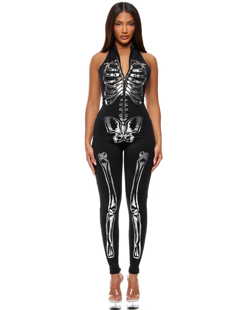 Flashy on the Inside Skeleton Womens Costume - Image 4