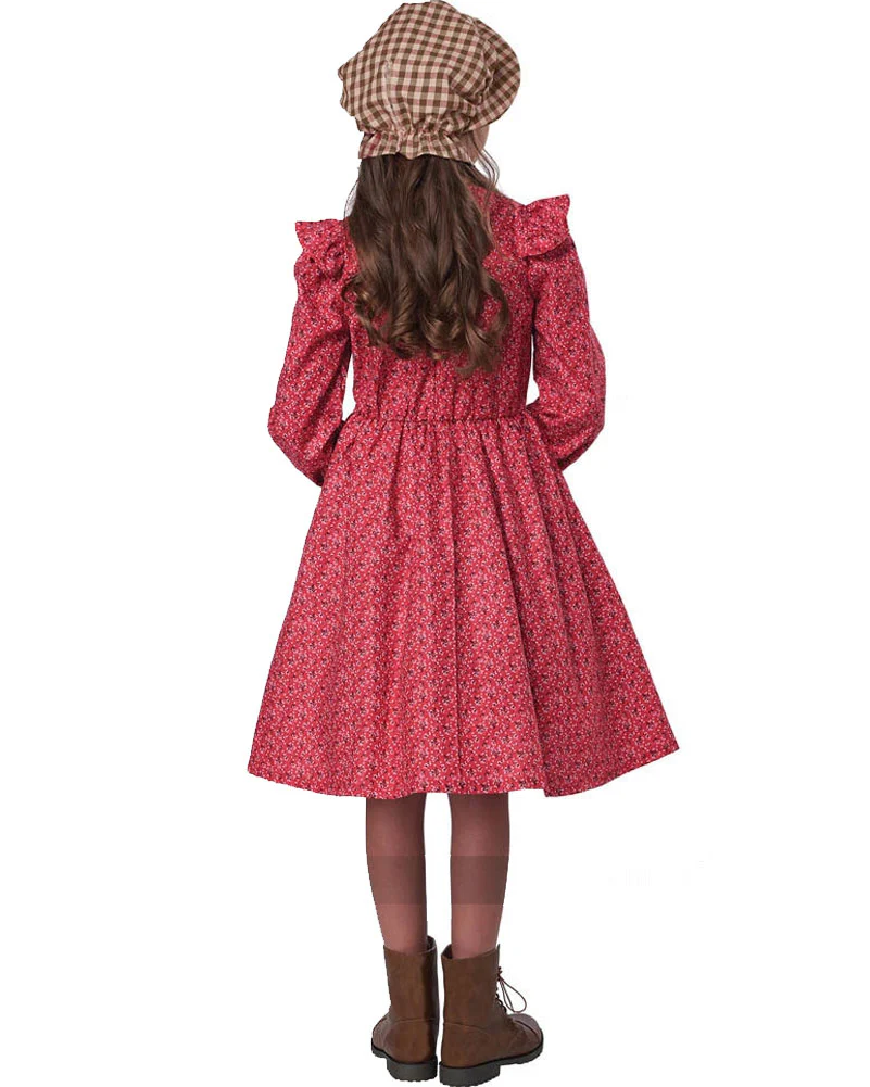 Frontier Settler Red Girls Costume - Image 2