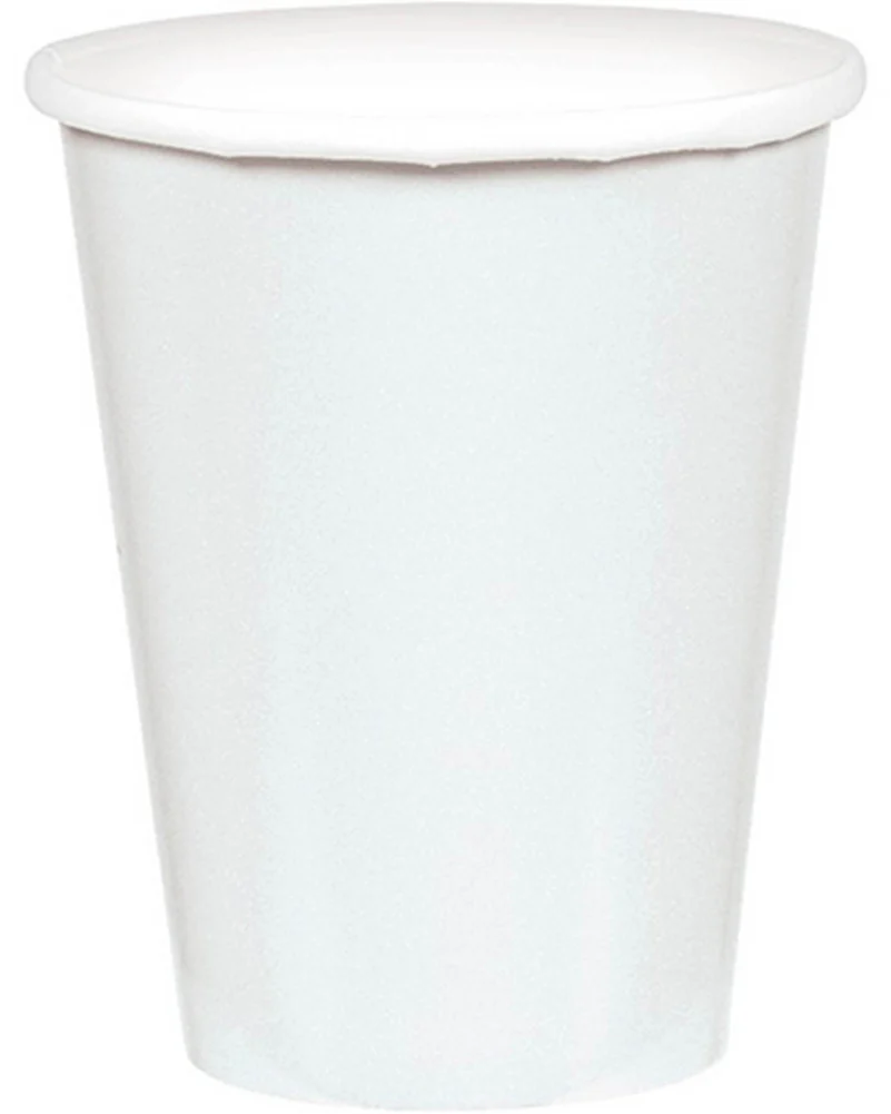 Frosty White 266ml Paper Cups Pack of 20