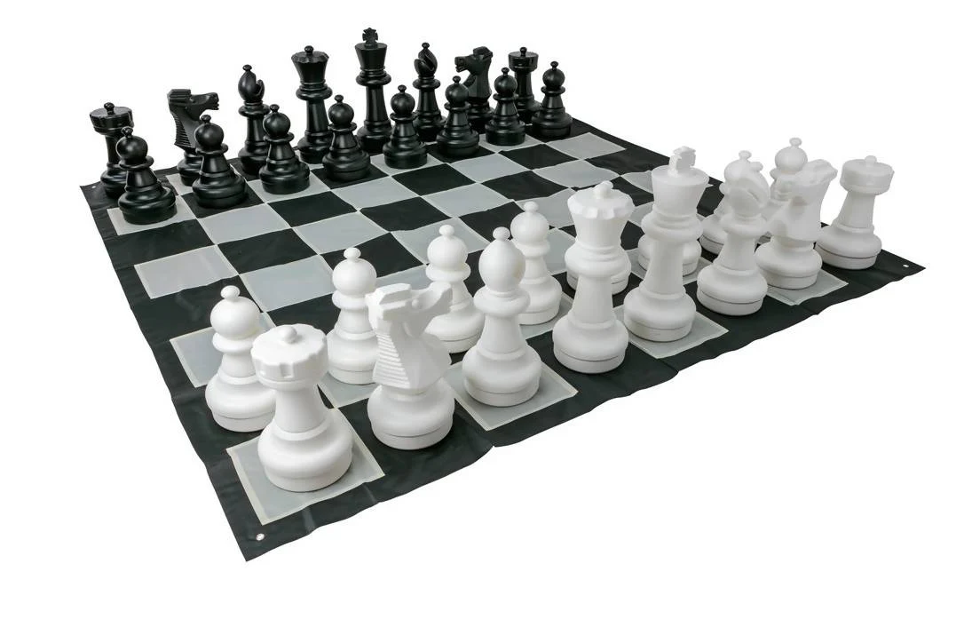 Giant Size Plastic Outdoor Chess Game Set with Mat 2.7mx2.7m - Image 2