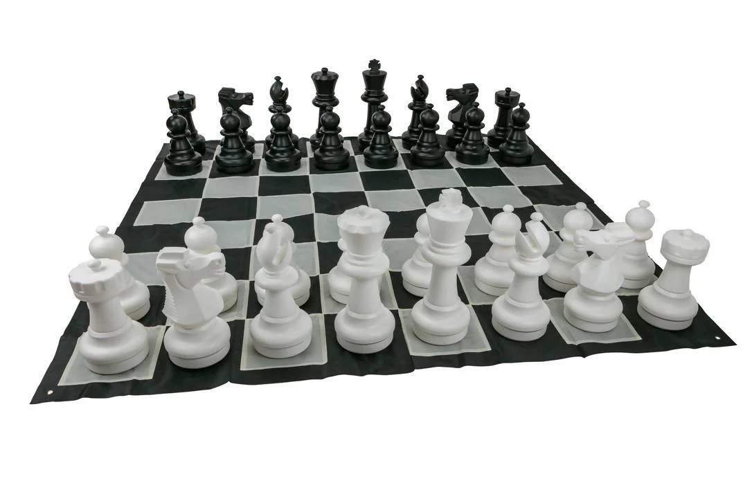 Giant Size Plastic Outdoor Chess Game Set with Mat 2.7mx2.7m - Image 3