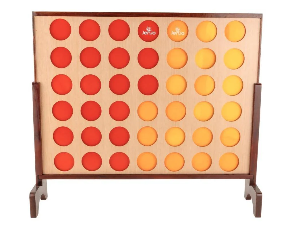 Giant4 Hardwood Indoor Outdoor Giant Connect Four In A Row Game Set 120x109cm - Image 3