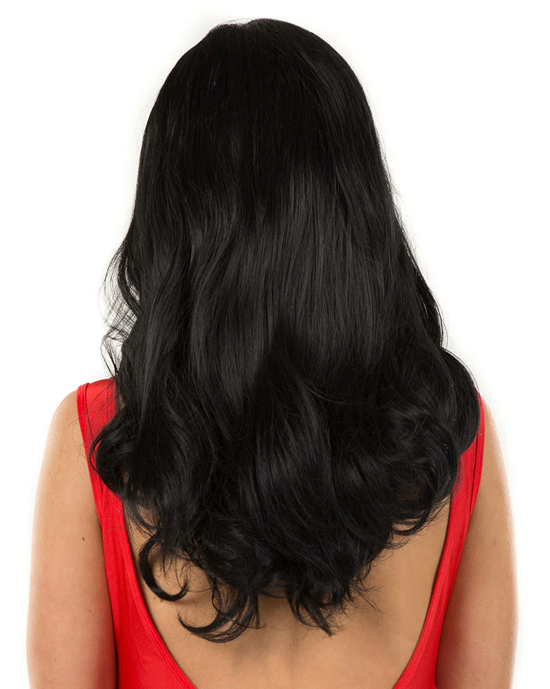 Glamour Deluxe Black Long Wavy Wig - Image 3
