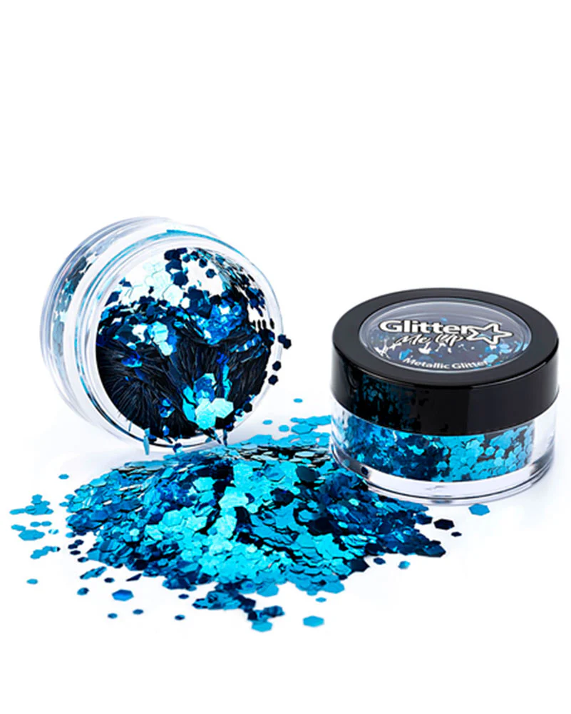 Glitter Me Up Metallic Blue Chunky Body Glitter 3g