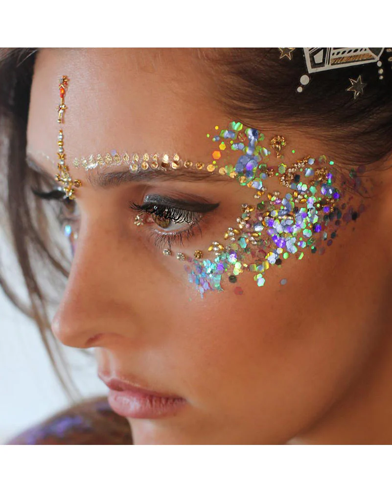Glo Tatts Glow in the Dark Body Glitter Sea Nymph 10g - Image 3