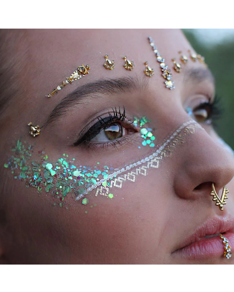 Glo Tatts Glow in the Dark Body Glitter Siren Scale 10g - Image 3