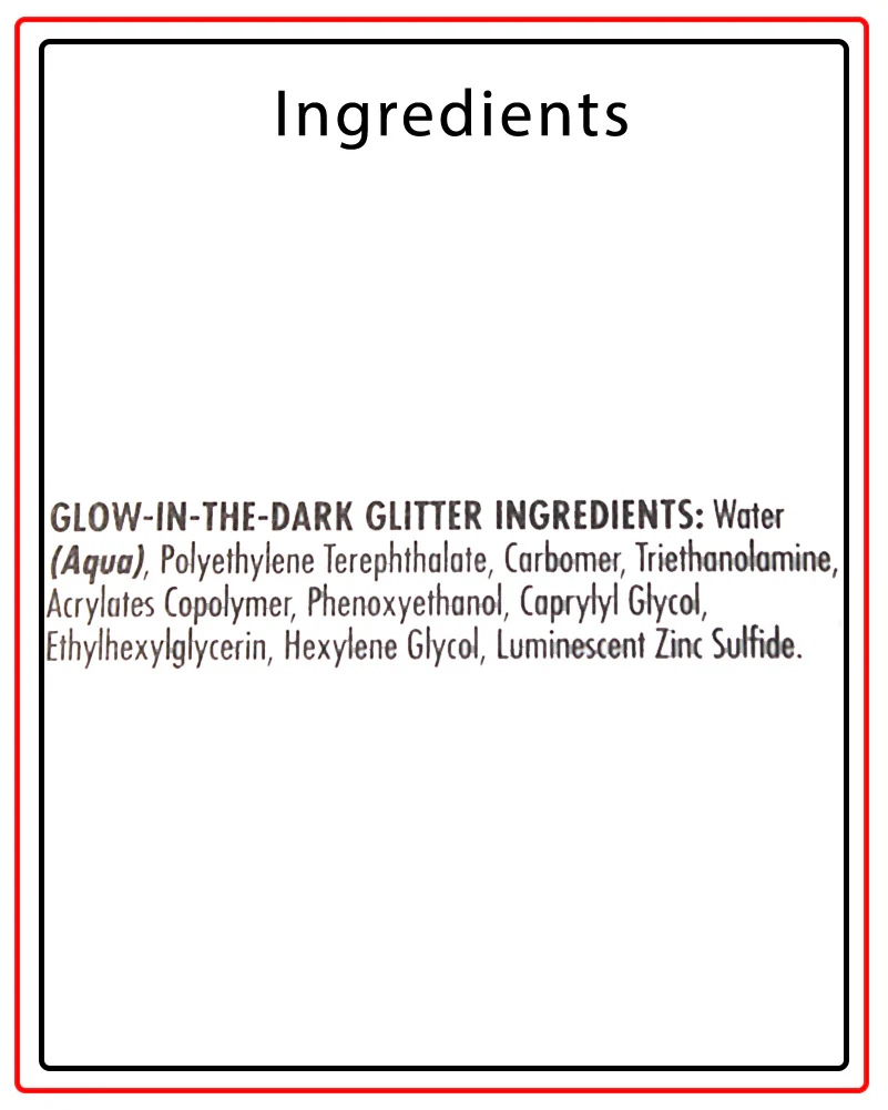 Glow in the Dark Hair and Body Glitter Gel - Image 2