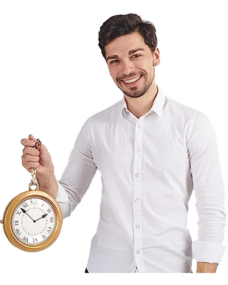 Gold Clock Necklace - Image 3