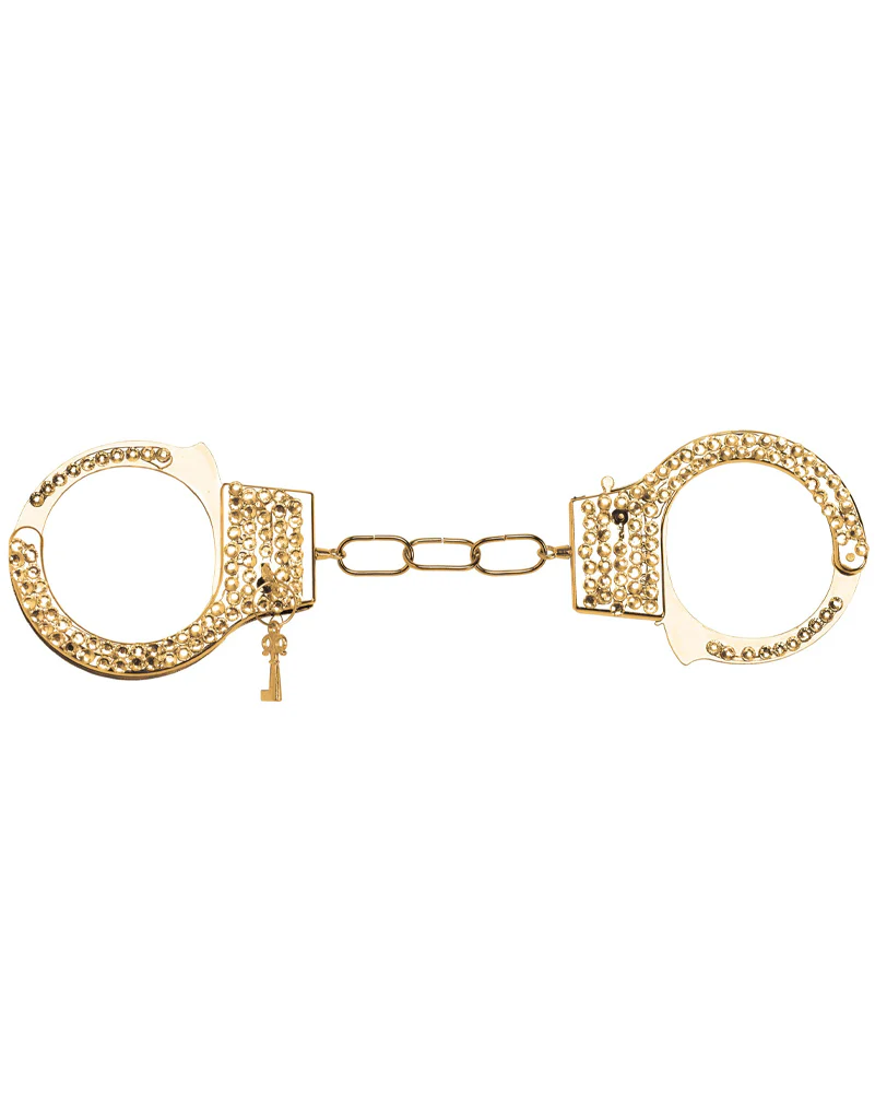 Gold Rhinestone Handcuffs - Image 2