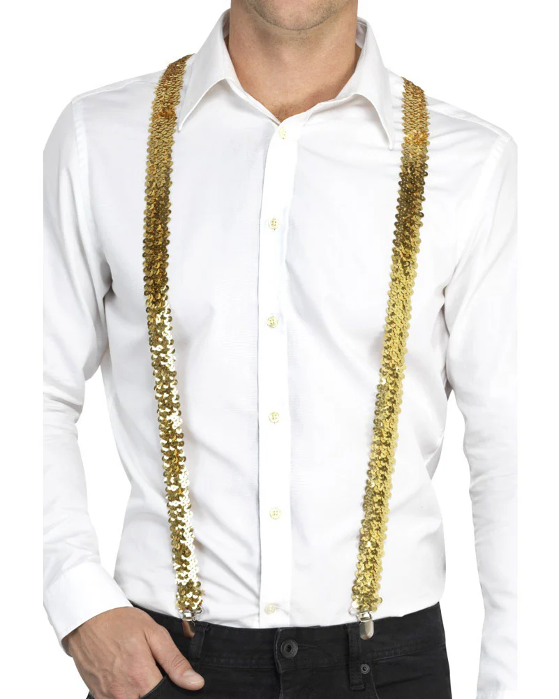 Gold Sequin Braces - Image 2