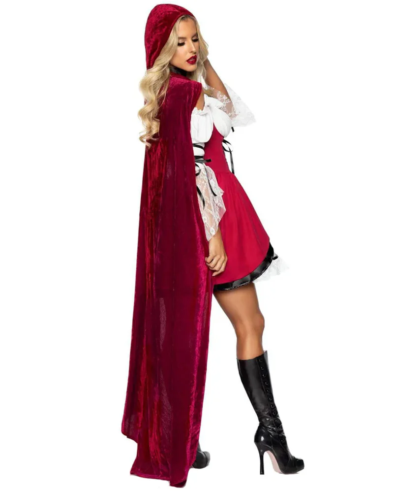 Gorgeous Storybook Red Riding Hood Womens Costume - Image 4