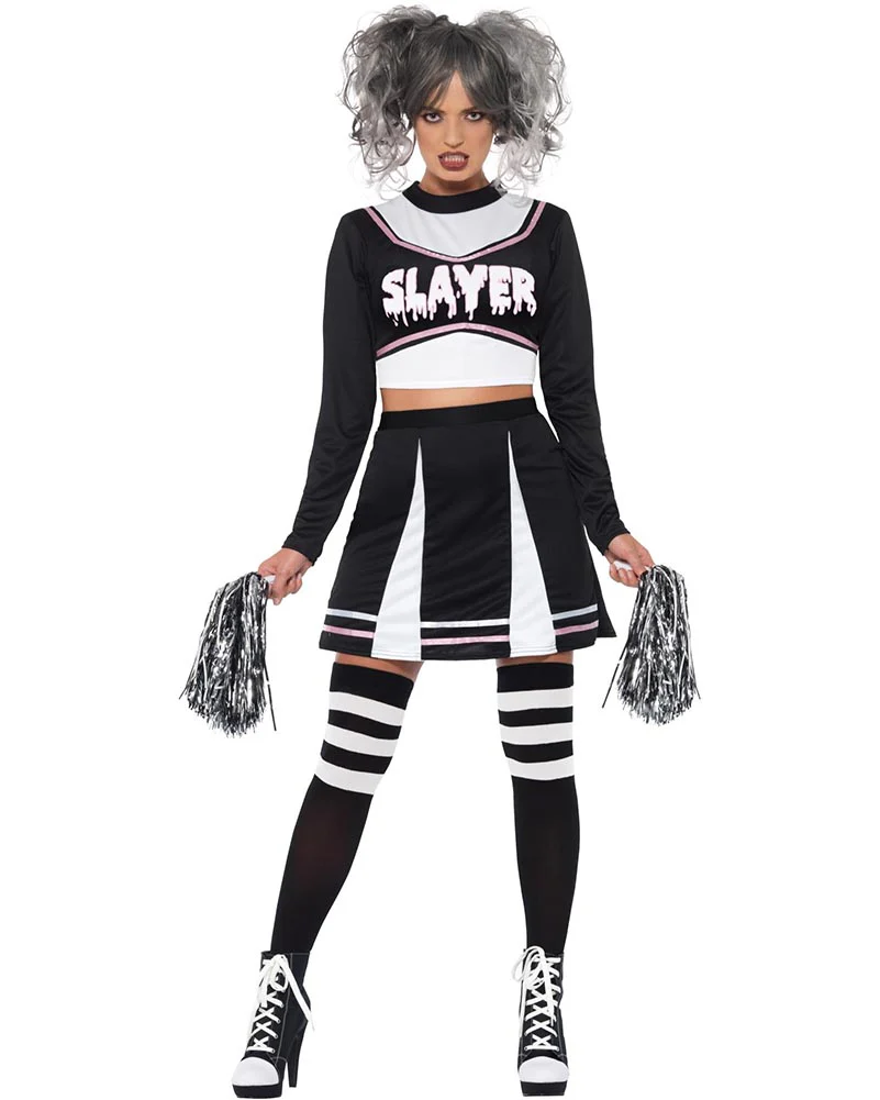 Gothic Slayer Cheeleader Womens Costume