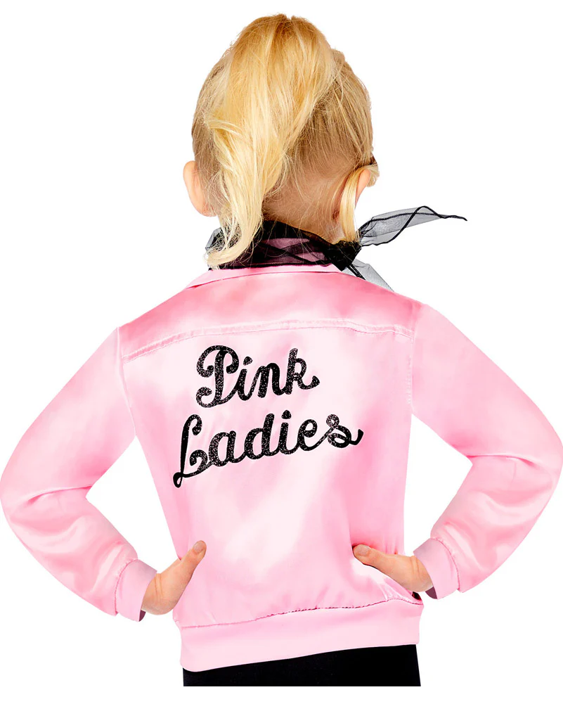 Grease Pink Lady Jacket Kids Costume - Image 2