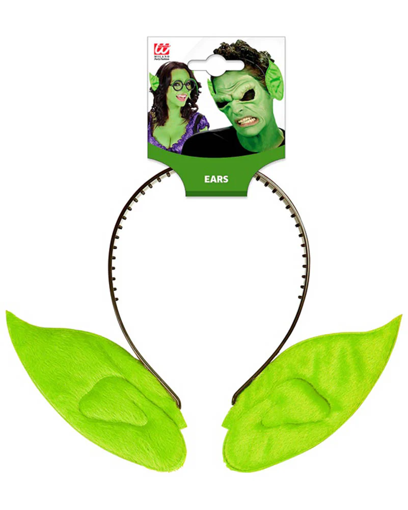 Green Baby Alien Pointed Ears Headband - Image 2