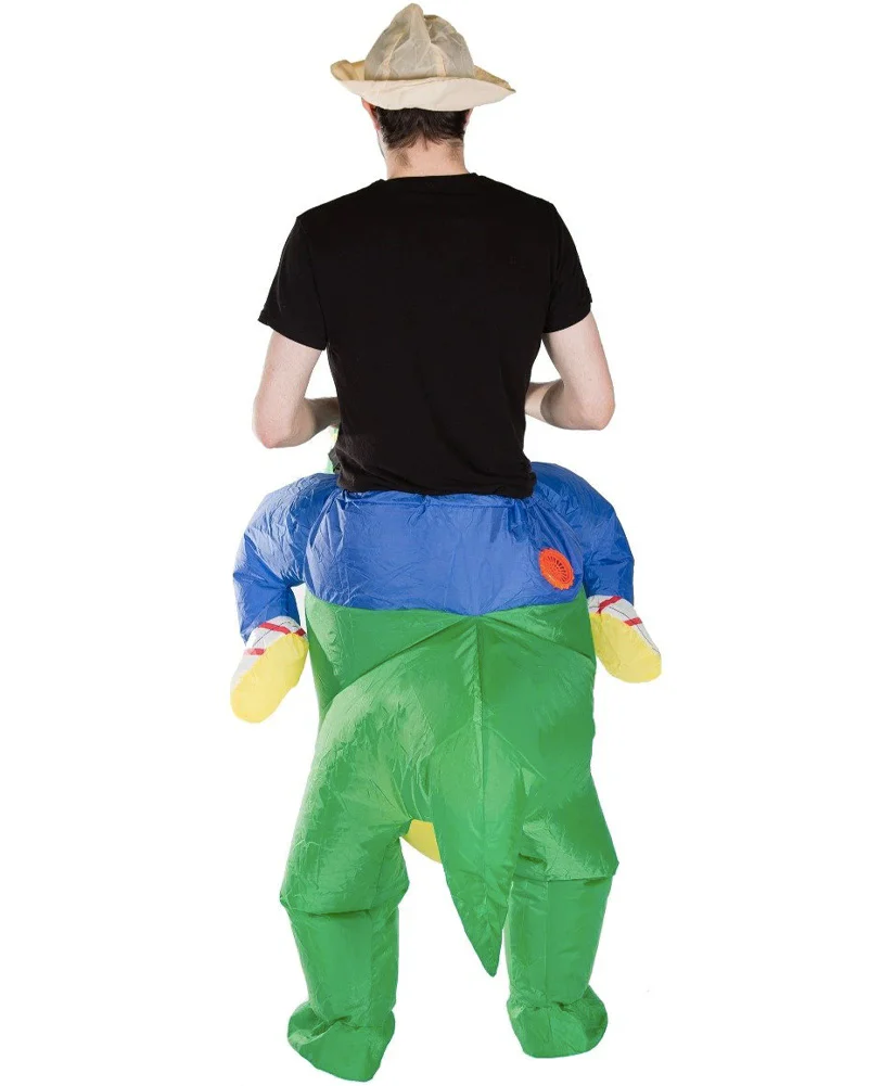 Green Dinosaur Inflatable Adult Costume - Image 6