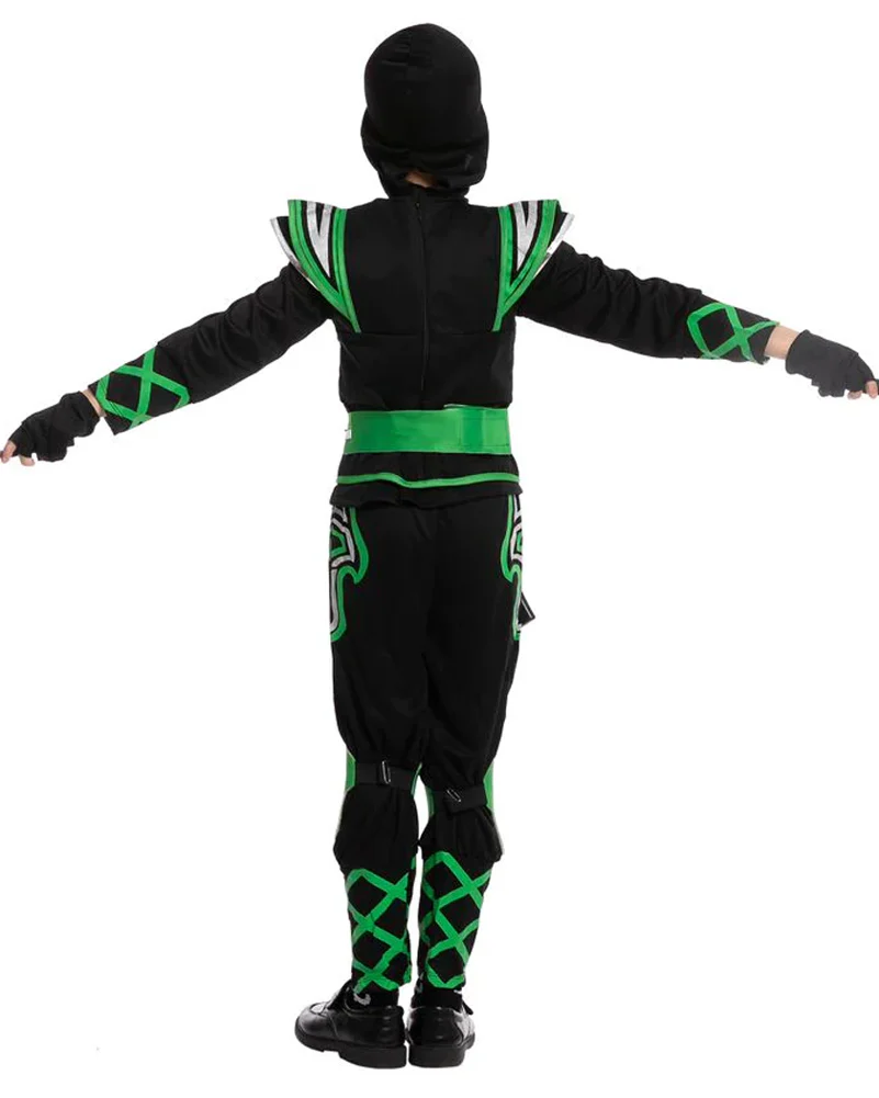 Green Ninja Toddler and Kids Costume - Image 2