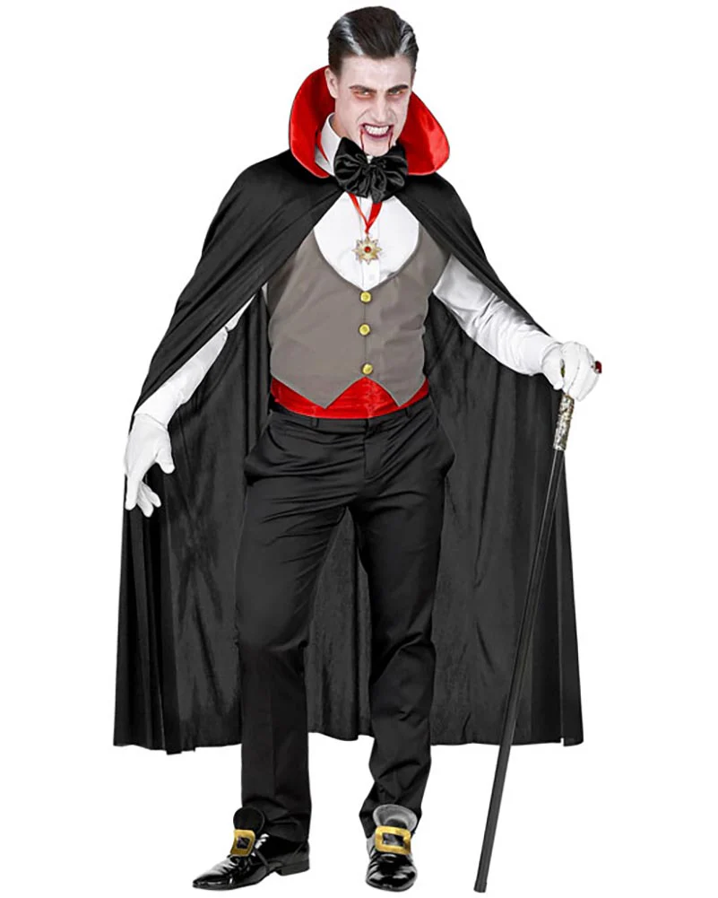 Grey Vest Vampire Mens Costume - Image 2