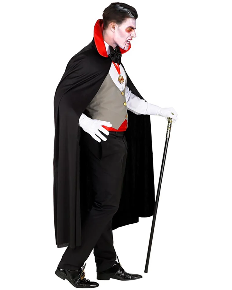 Grey Vest Vampire Mens Costume - Image 3