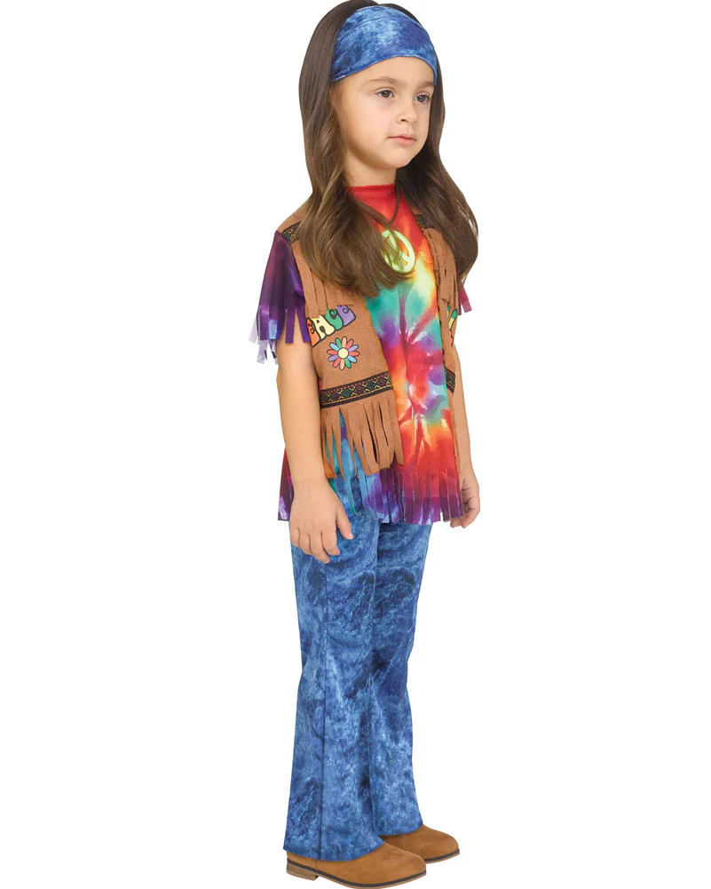 60s Groovy Baby Girls Toddler Costume - Image 2