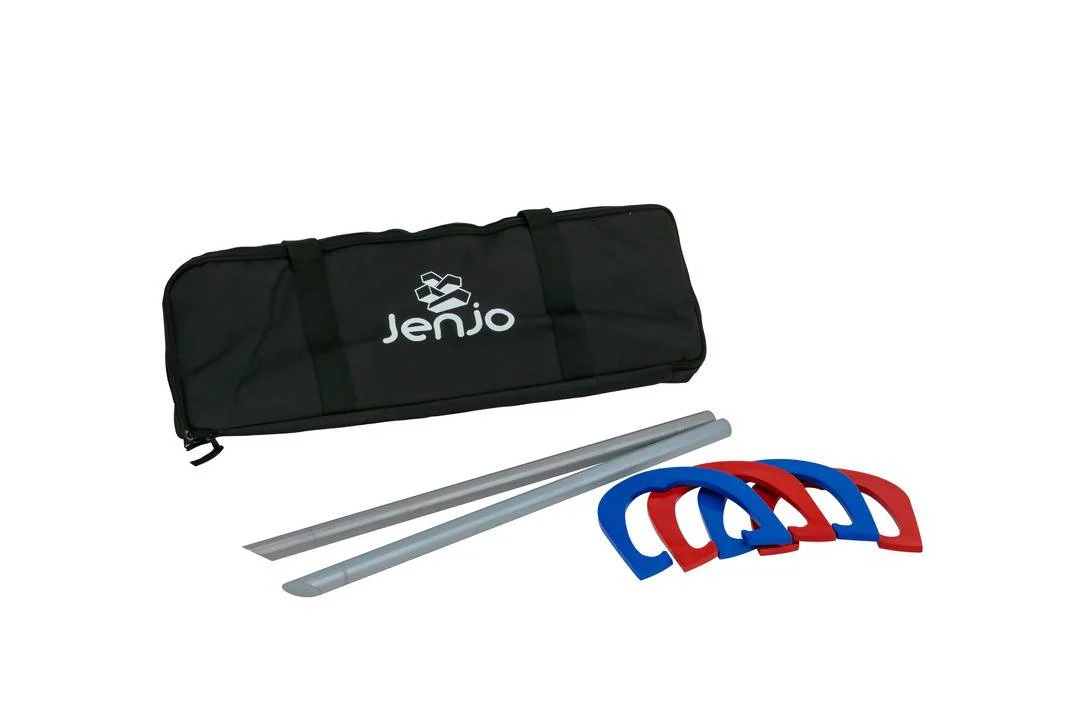 High Quality Red and Blue Metal Horseshoes with Carry Bag - Image 2