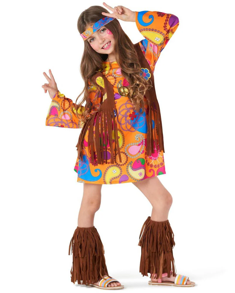 60s Hippie Girls Costume - Image 2