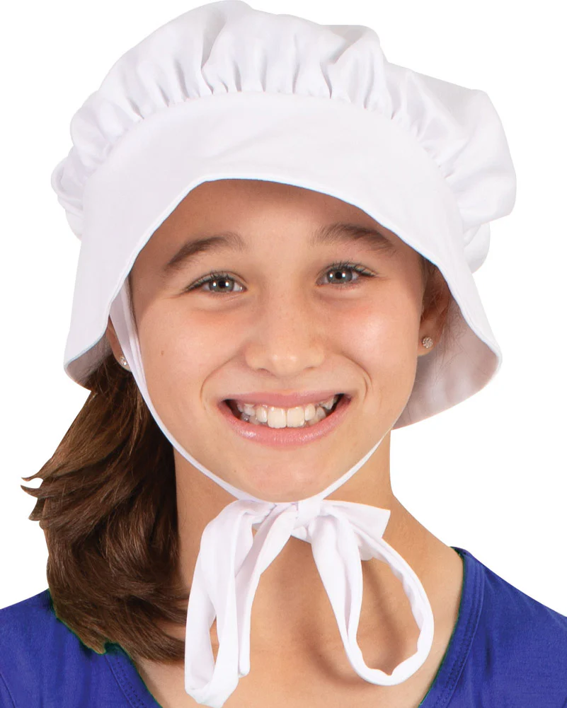Historical Bonnet and Apron Girls Costume - Image 2