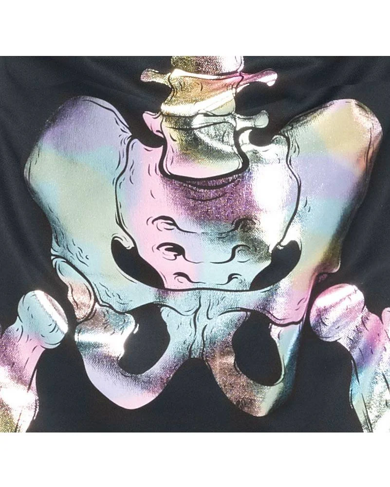 Holographic Skeleton Womens Costume - Image 5