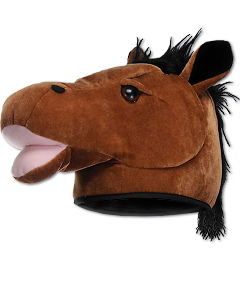 Horse Head Plush Hat - Image 2