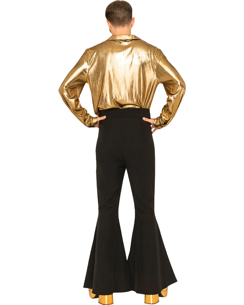 Hot Stuff Black 70s Mens Flares - Image 4