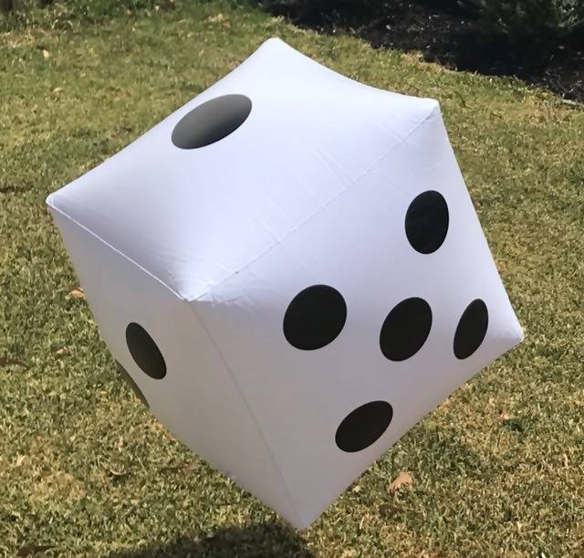 Inflatable Giant Die With Plastic Pump 52cm - Image 4