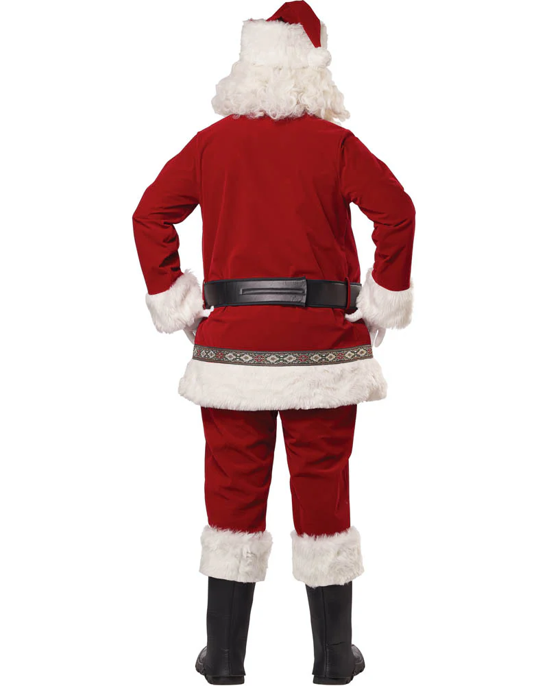 Jolly Santa Claus Deluxe Mens Costume - Image 3