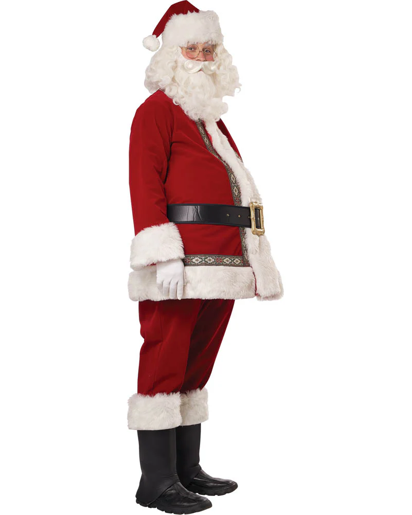 Jolly Santa Claus Deluxe Mens Costume - Image 5