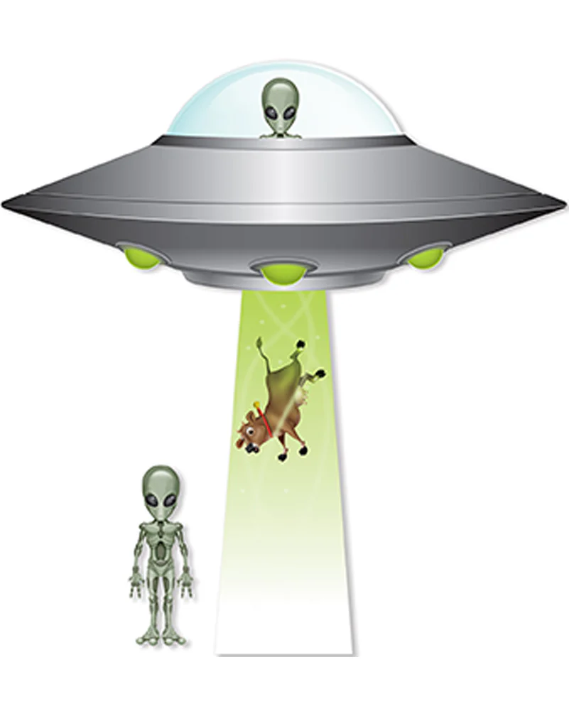 Jumbo Flying Saucer Cutouts Pack of 4 - Image 2