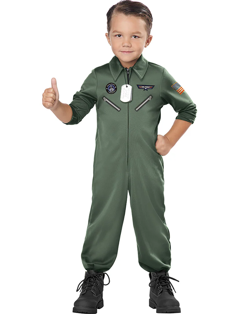 Junior Jet Pilot Toddler Kids Costume - Image 2