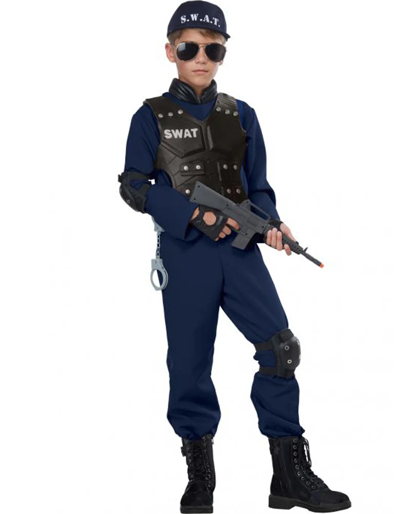 Junior SWAT Kids Costume - Image 2