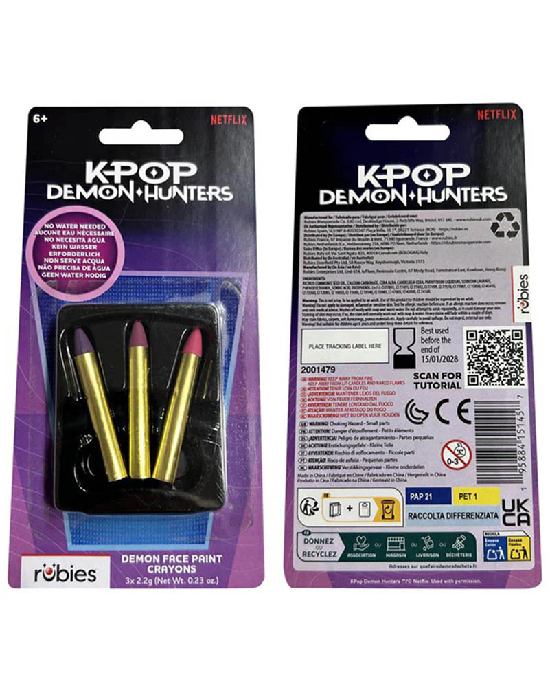 K-Pop Demon Hunters Face Paint Set - Image 2