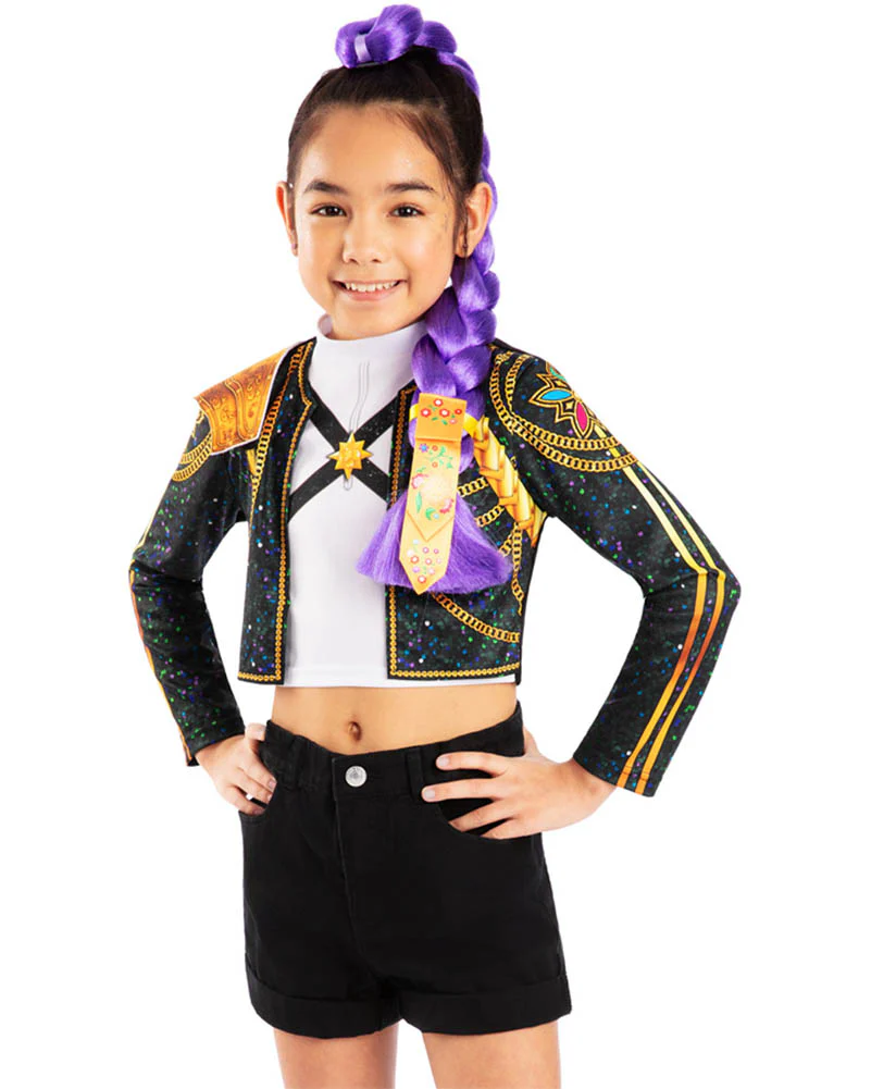 K-Pop Demon Hunters Rumi Deluxe Kids Clip On Hair Braid 65cm