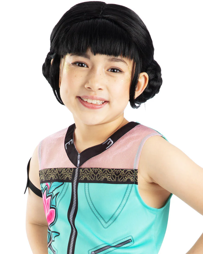 K-Pop Demon Hunters Zoey Short Black Kids Wig - Image 2
