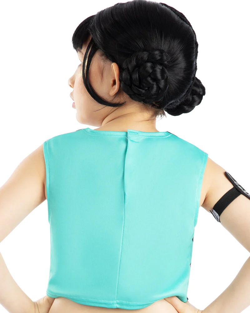 K-Pop Demon Hunters Zoey Short Black Kids Wig - Image 3