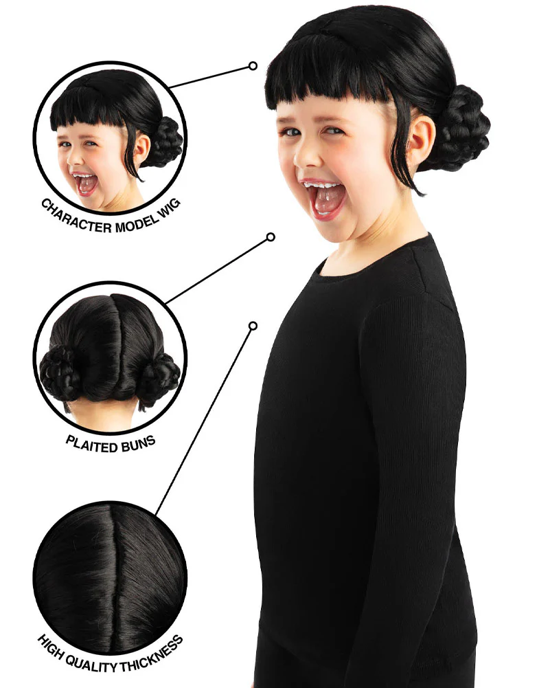 K-Pop Demon Hunters Zoey Short Black Kids Wig - Image 5