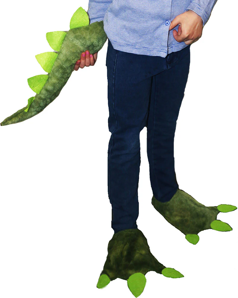 Kids Dinosaur Feet and Tail Set - Image 2
