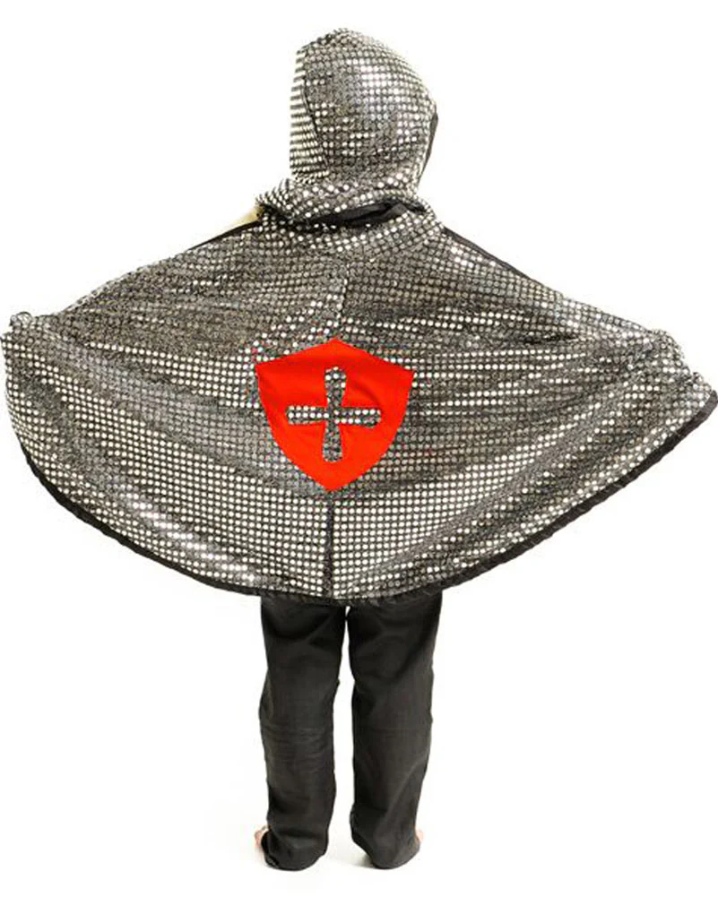 Knight Armour Kids Cape and Hood - Image 2