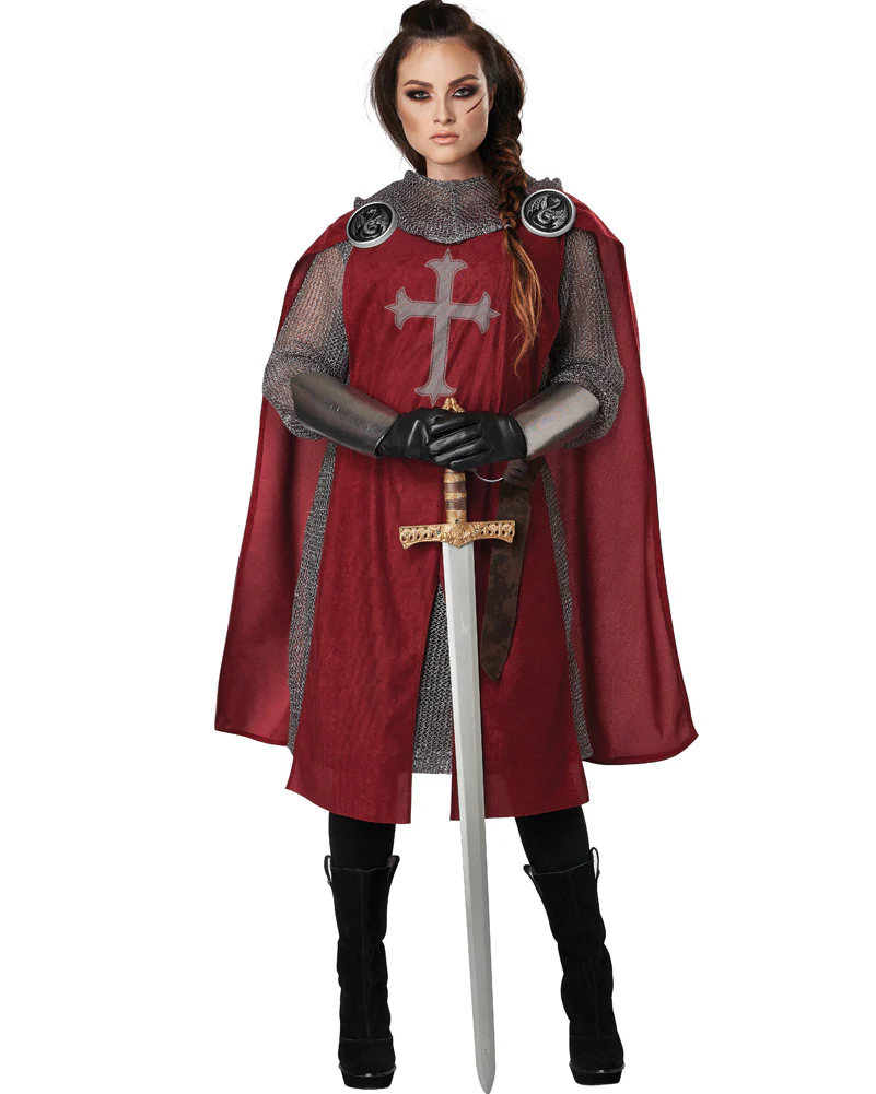 Knights Red Surcoat Adult Costume - Image 2