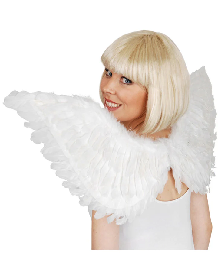 Large White Feather Wings - Image 2