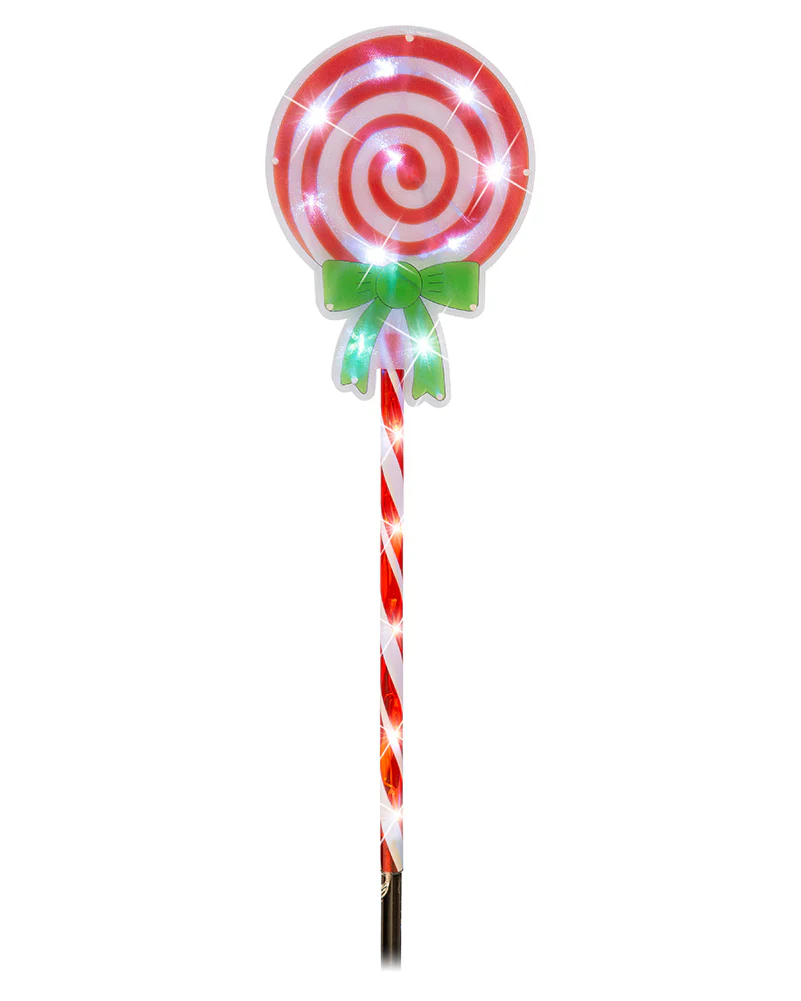 LED Christmas Candy Lollipop Path Lights 74cm Pack of 4 - Image 3