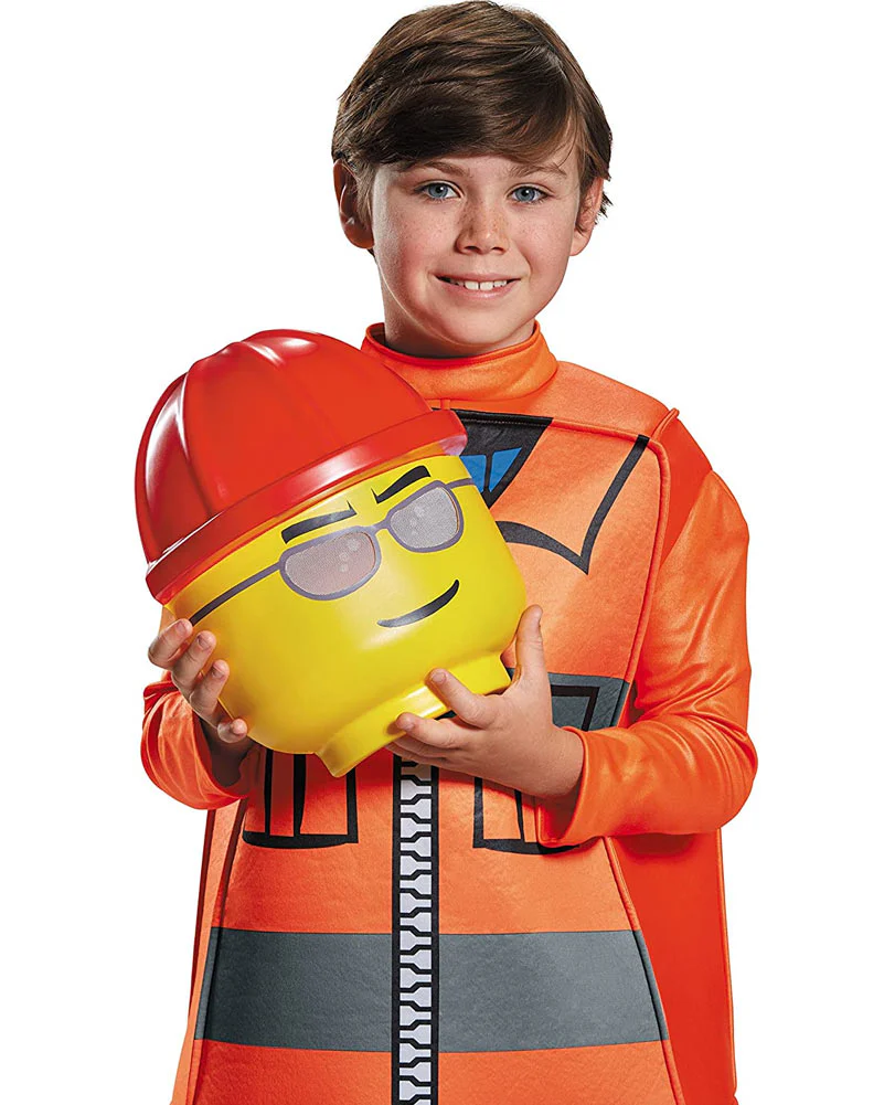 Lego Construction Worker Deluxe Boys Costume - Image 3
