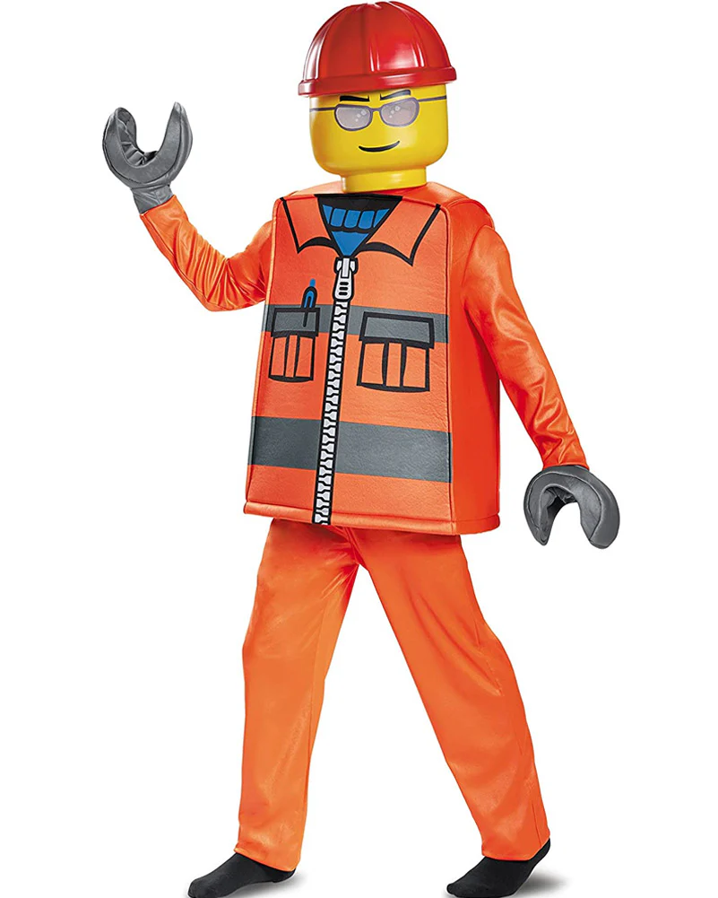 Lego Construction Worker Deluxe Boys Costume - Image 6